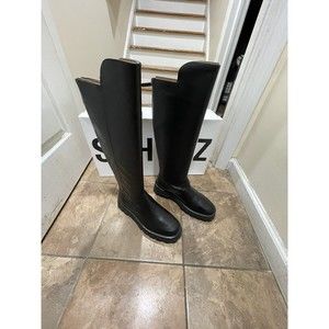Schutz Boots Gardienne Leather Womens High Boots Knee High Boots Size 8.5 New